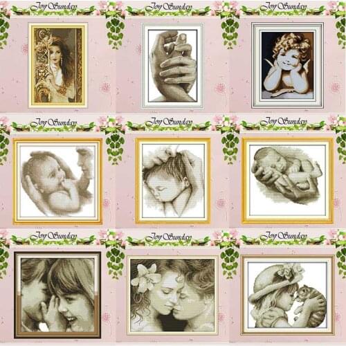 Angel Baby Girl Lover counted Cross Stitch 11CT 14CT Cross Stitch Set Wholesale DIY Cross-stitch Kit Embroidery Needlework