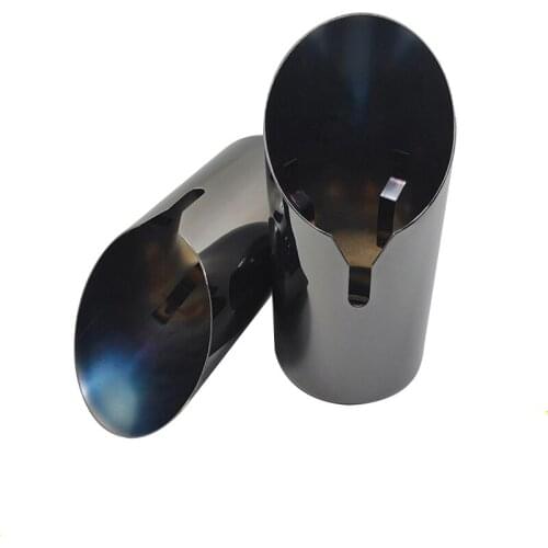 Car Exhaust End Tip Pipe 76mm Diameter For BMW 3 Series Stainless Steel Muffler Tail Throat Decoration Modification Accessories