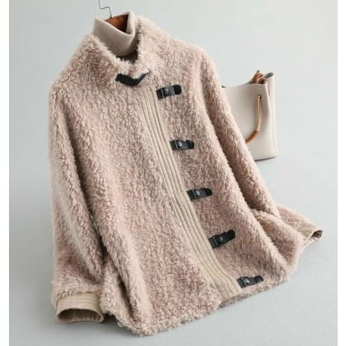 2020 New Real Fur Coat Women 100% Wool Fur Jacket Autumn Winter Womens Fur Coats and Jackets Korean Manteau Femme KQN12051 5158