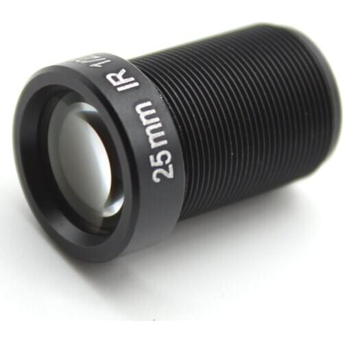 X2pcs HD 5mp 25mm CCTV Lens 1/2" Fixed Iris IR Infrared M12*0.5 view 70m 90degrees angle MTV mount For IP Camera