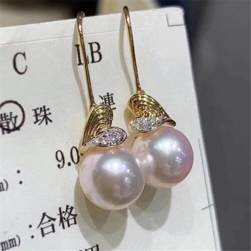 925 Silver Pearl Beads Stud Earrings Setting Base Diy Jewelry Making Findings&Components