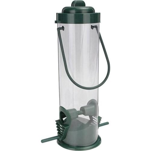 Plastic Wild Birds Food Feeder Dish Hanging Station Bucket for Garden JAN88