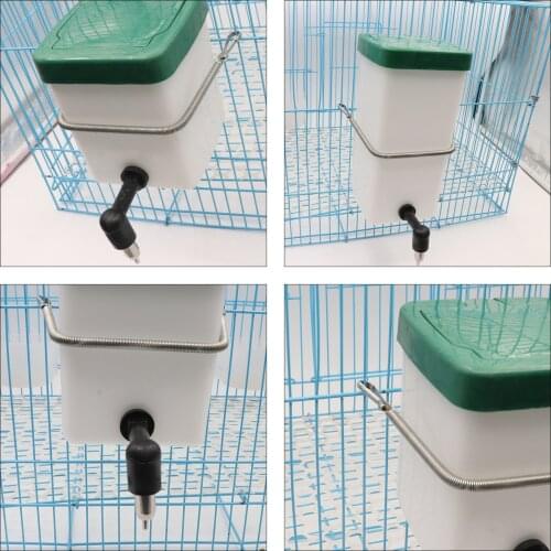 500ML/1L Plastic Rabbit Drinking Water Bottle Bucket Hamster Dispenser Cage Hanging Feeder Nipple Water Drinker for Rabbit