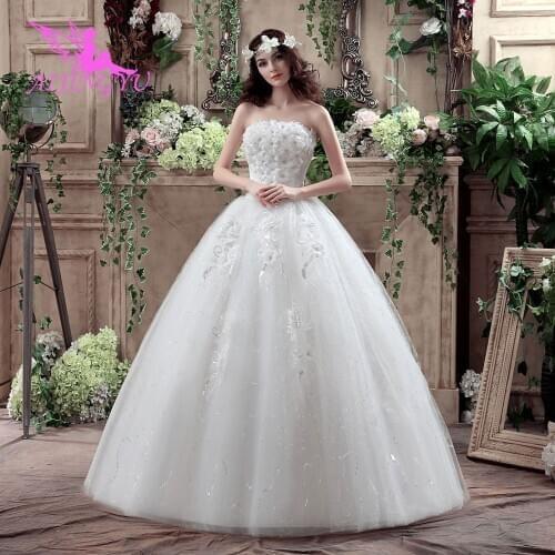 AIJINGYU New Dresses Princess Plus Size Bodice Taiwan Korean Amazing Wedding Gowns For Sale