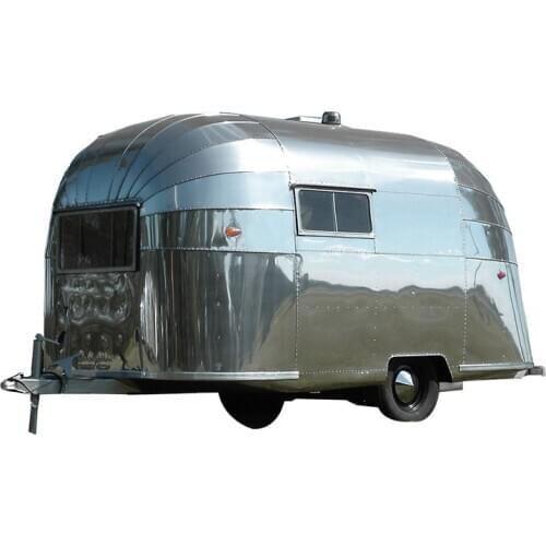 4m Length Airstream Trailer Catering Food Truck Mobile Hot Dog Cart Fast Food Caravan Mobile Coffee Shop