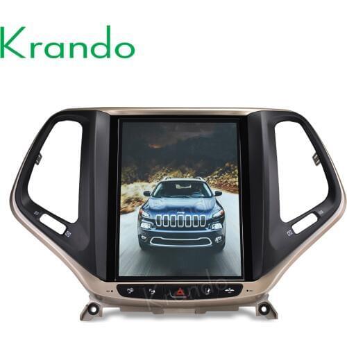 Krando Android 8.1 10.4" verticial screen car entertainment system for Jeep Grand Cherokee 2016+ GPS entertainment system radio