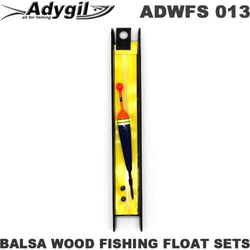 Adygil Balsa Wood Fishing Float Sets ADWFS 013 Floatation 0.5g Length of Line 84cm Hook Size #18 5pcs/lot
