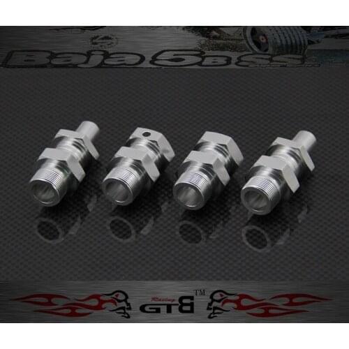 GTBRacing CNC - 5SC Alloy Extended Axles - Front & Rear FOR hpi km rv baja 5b ss GR029