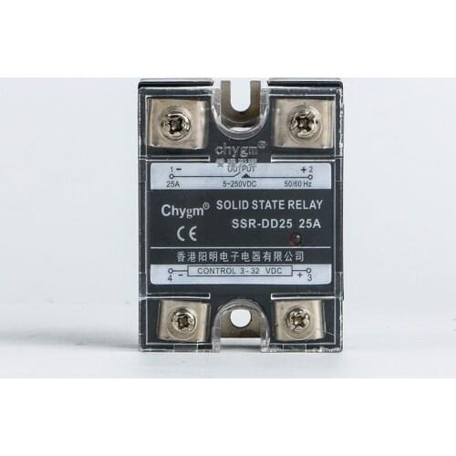 Ssr-DD25 10A DD DC Control DC Solid State Relay 250V Small 12v24v60v2v Single Phase 25A