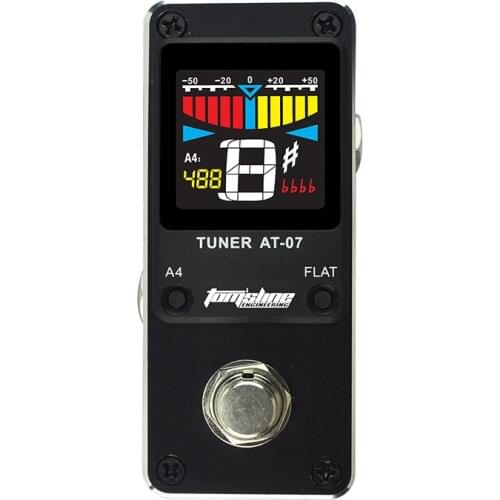 AROMA AT-07 Chromatic Guitar Tuner Micro Single Guitar Effect Pedal Electric Effects High Quality Guitar Parts Accessories