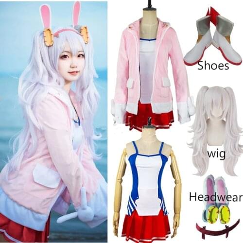 Game Azur Lane Rafi Cosplay Costumes Azul Lane Laffey Cosplay Costume Azul lane Fancy Suits Wig shoes For Women Halloween Party