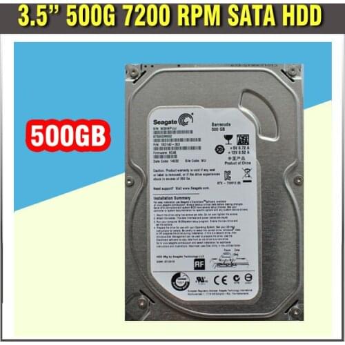 HDD 500G SATA 3.5 7200RPM SATA Hard Disk Drive for CCTV DVR or Computer PC with hight quality HDD
