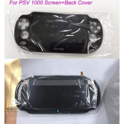 1 Set New Oled lcd screen with frame+black 3g Wifi back rear cover for PSVita PS Vita PSV 1000 PCH 1001 1004 1108 1XXX Console