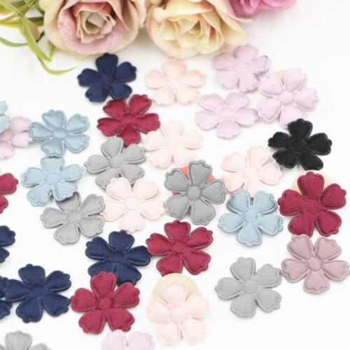 100pcs DIY Korean jewelry hairpin materials handmade hair accessories decorative accessories Korean Cotton floral petals craft