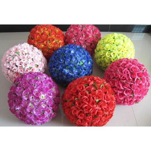 12colors of the 30 cm/12 inch Wedding Flower Rose Ball For Artificial Mariage party Christmas Diy Decoration Home Decor Supplies