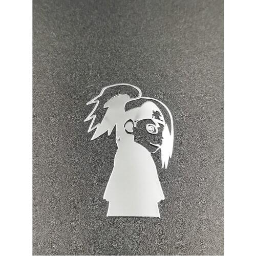 2 Pcs Metal Gold Silver Di Da La Vinyl Sticker Cellphone Decal Stickers for Laptop Iphone Car IPAD or Helmet