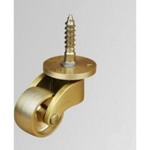 4pcs freeshipping Copper casters foot wheel table metal piano wheels caster-Wheel diameter:25mm