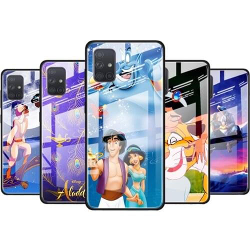 Aladdin and the magic lamp for Samsung Galaxy S21 Ultra A71 A51 4G 5G A91 A81 A41 A31 A21 A11 A01 Tempered Glass Phone Case