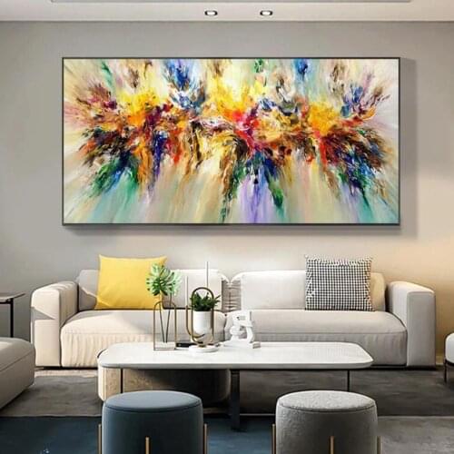 DIY diamond embroidery ART Abstract Colorful Pictures Quadro Flower Posters Prints Wall Art For Living Room Home Decorative diam