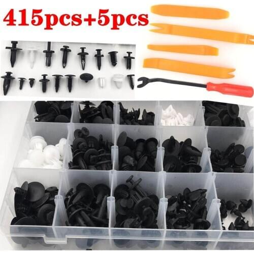 Automotive plastic rivet cover +QQ box accessories bag car quick clip screw 5 fastener dismantling tool cover