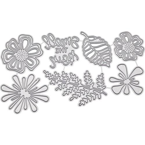 Floral Metal Cutting Dies Plants Embossing Folder Card Stencil Die Cut Machine Mold for DIY Paper Craft Scrapbooking E7
