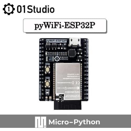 01Studio pyWiFi- ESP32P 8M RAM Development Demo Embedded Board MicroPython WiFi LVGL Programming Develop Wireless ESP32