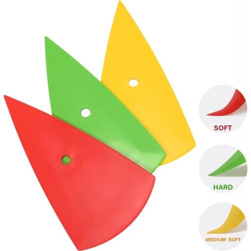 EHDIS Film Wrapping Sharp Vinyl Squeegee Car Decals Install Soft Plastic Scraper Window Tint Signmaking Sticker Air Removal Tool