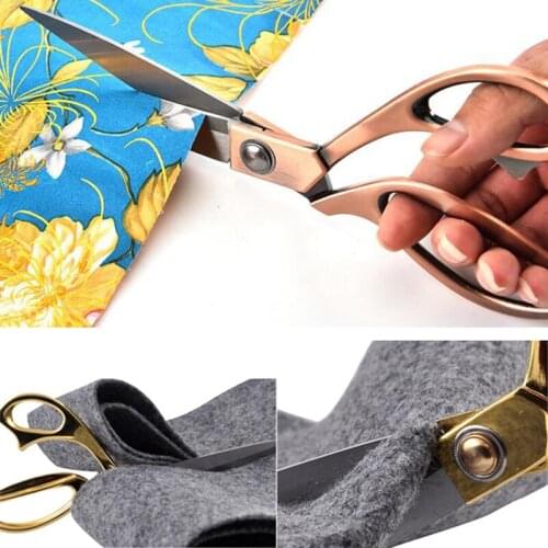 10.5'' Tool Textile Sewing Cut Craft Fabric denim Cutter Tailor Shear Pinking Leather Scissor Dressmaking Upholstery