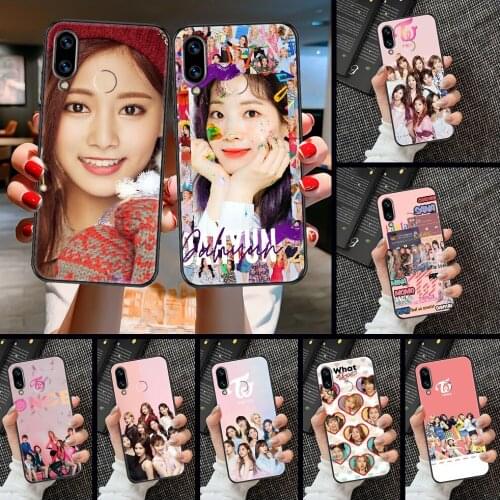 KPOP TWICE Phone case For Huawei Honor 6 7 8 9 10 10i 20 A C X Lite Pro Play black painting cover luxury hoesjes trend prime
