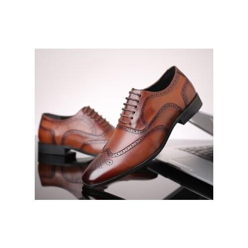 2021 New Big Size Eur 38-48 Men formal shoes office social designer wedding luxury elegant male dress shoes