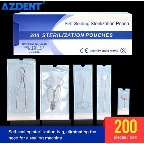 200Pcs/box Disposable Self-sealing Sterilization Pouches Bags Medical Grade Paper Tattoo Dental Nail art Bags Accessories