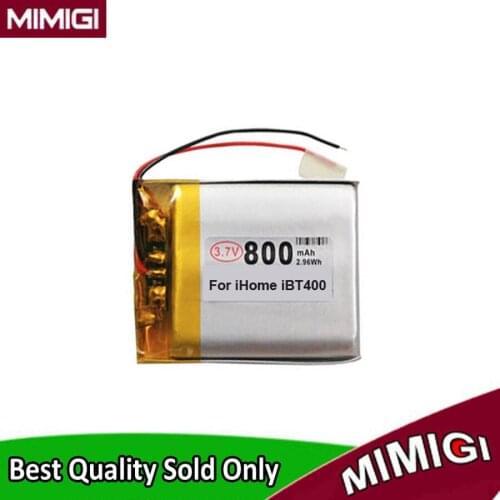 800mAh Original Replaces Battery For SDI iHome iBT400 Wireless Bluetooth Speaker Batterie AKKU