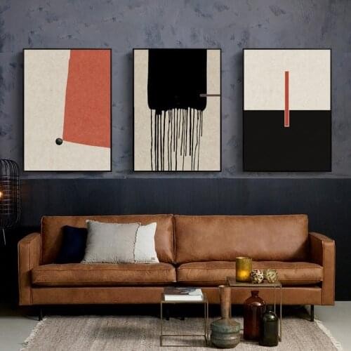 Imagine Geometric Abstracts Poster Fall Minimalist Retro Posters Nordic Print Canvas Painting Wall Art Pictures Wall Decor