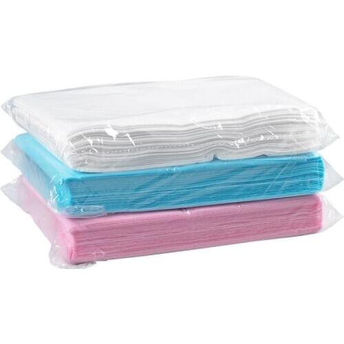 20pcs Disposable Bedsheet Non-woven PE Medical Beauty Salon SPA Sauna Bed Sheet Water Oil Proof 80x180cm White Blue Pink