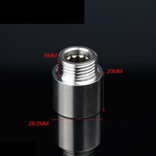 1/2" Male to 1/2" Female BSP Thread 20mm Hex Scoket Equal Pipe Fitting Stainless Steel Quick Hose Straight Connector