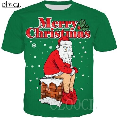 Santa Claus T-shirt 3D Printed Father Christmas T Shirts Casual Fashion Men Women Xmas Plus Size Tshirt Christmas Gifts Tee Tops