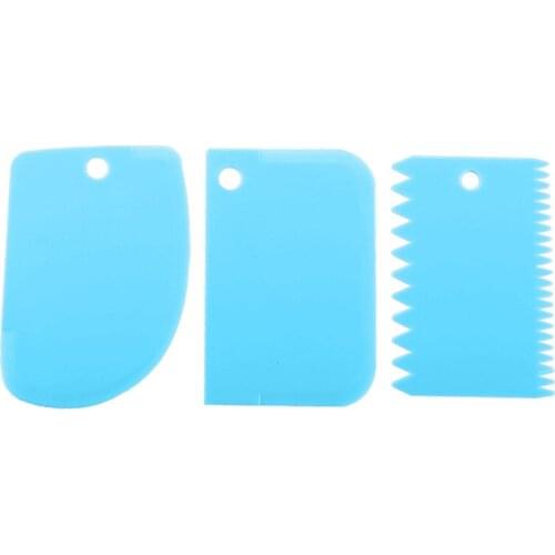 Cream Dough Scraper Pasty Cutter Slicer Spatula for Cake Cream Dough Fondant Irregular Teeth Edge Scraper Baking Pastry Tools