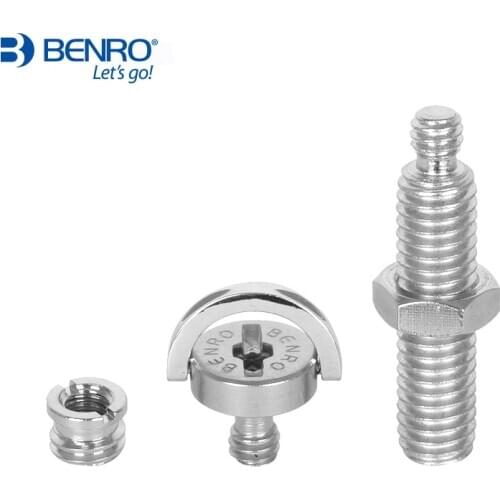 Benro Standard Aluminum Screw 1/4 Plate Screw 1/4 To 3/8 Screw Socket Connecting Head Screw For Ball Head