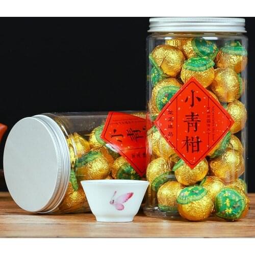 Super small green orange Pu'er tea Yunnan palace super orange Pu'er tea oolong tea ceremony tea canned green food Housewares