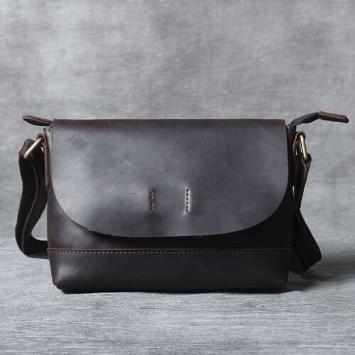 Genuine Leather Lady Bag Casual Business Lady Shoulder Crossbody Bags Cowhide Large Capacity Top Layer Leather Message Bag