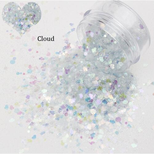 1 bag 50g 12 colors Chunky Mixed Glitter Bag-Nail Face Eye Body Tattoo Festival Dance Club Cosmetic Glitter glitter mix acrylic