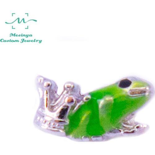 10pcs Frog Prince Custom Floating Charms For Glass Locket