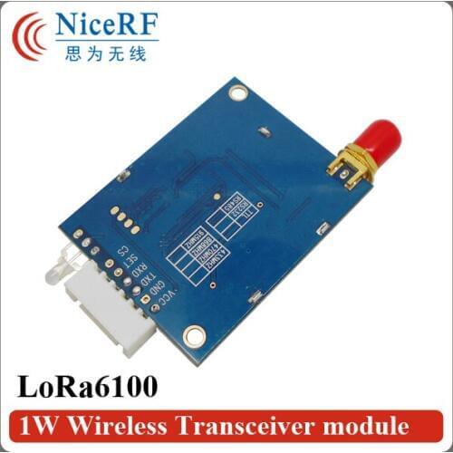 2pcs/lot Lora6100 8000 meters long range 433MHz RS232 Interface high Sensitivity -139 dBm uart wireless module