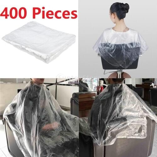 400Pcs Disposable Hair Cutting Cape Gown Protect Barber Capes Cloth Apron