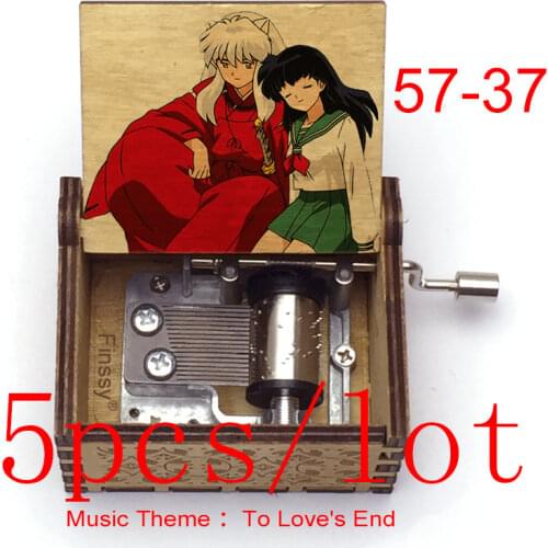 5pcs/lot cheap InuYasha Kikyo Kagome print music theme to loves end anime InuYasha fans kids Christmas Birthday New Years Gift