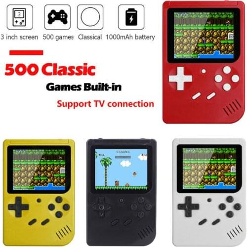 500 IN 1 Retro Video Game Console Handheld Game Portable Pocket Game Console Mini Handheld Game Consolefor Kids Gift