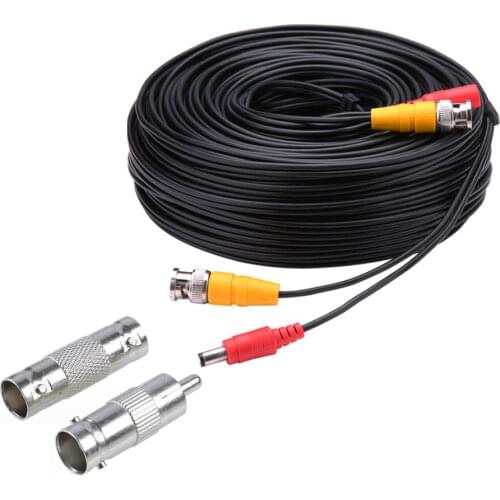 BNC CCTV accessory BNC Video Power Cable 5M 10M 15M 20M 30M 40M 50M for Analog AHD CCTV Surveillance Camera security system