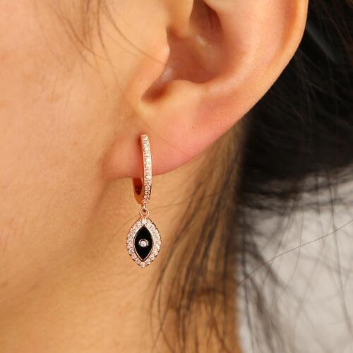 Bohemia fashion women jewelry cute lovely evil eye drop charm charming girl BOHO enamel earring