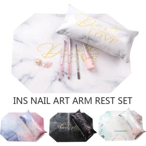TSZS 1pcs/lot Nail Hand Holder Foldable Washable Hand Pillow Nail Art Arm Rest Manicure Tool Table Mat