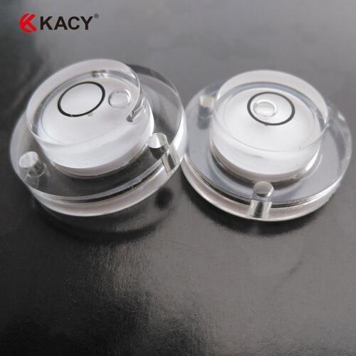 KACY 2pcs/LOT Bubble Spirit Level Round Circle Circular with Mounting Holes Rv Camper